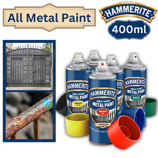 Hammerite Direct To Rust Aerosol Quick Drying Metal Spray Paint 400ml