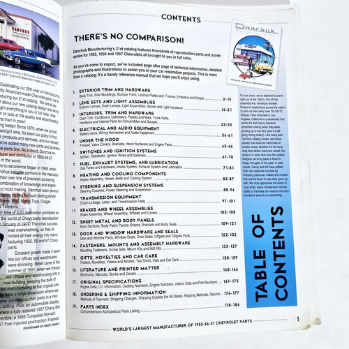 Danchuk Manufacturing Catalog 1955 56 57 Chevrolet Restoration Parts 2001 - Picture 7 of 16