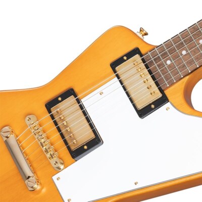 New Epiphone 1958 Korina Explorer (Aged Natural/White Pickguard