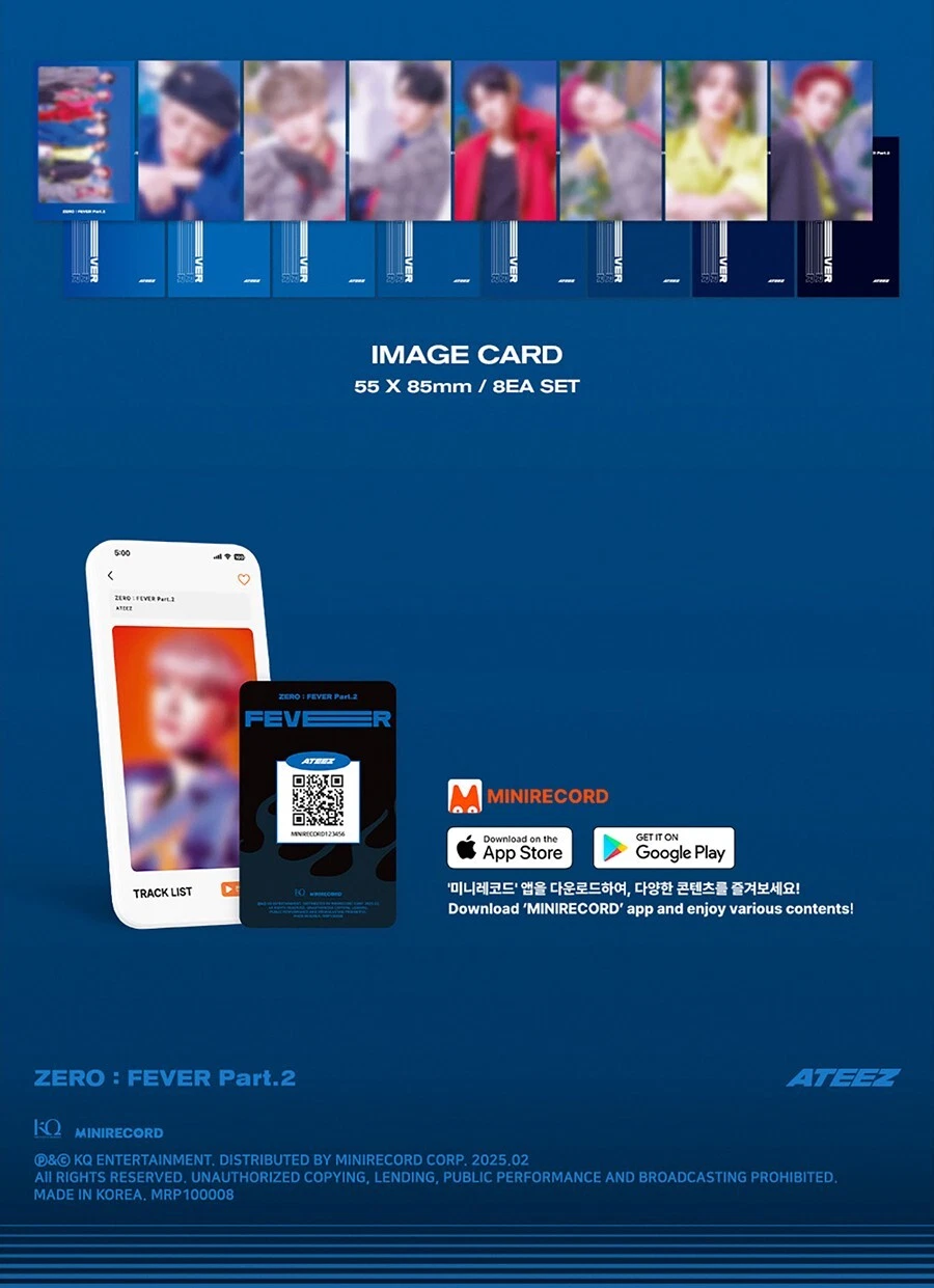 ATEEZ [ZERO : FEVER PART.2] Album PLATFORM Ver/QR+2 Photo Card+8