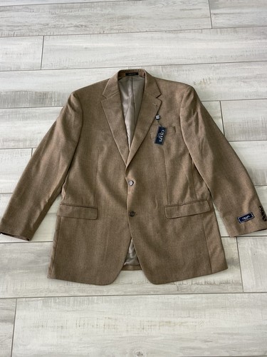 Chaps Herren beige hellbraun kariert 46L Blazer Sportmantel neu mit Etikett NEU! - Bild 8 von 13