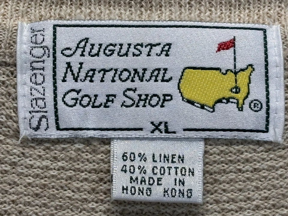 Colete suéter masculino Masters Augusta Golf Shop mistura de linho XL Slazenger - Imagem 4 de 4