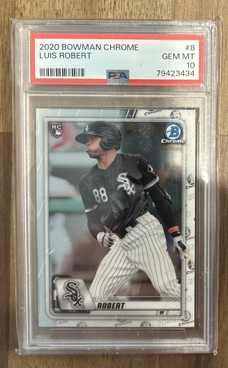 Luis Robert - 2020 Bowman Chrome #8 PSA 10 Rookie (RC) Chicago White Sox F230T