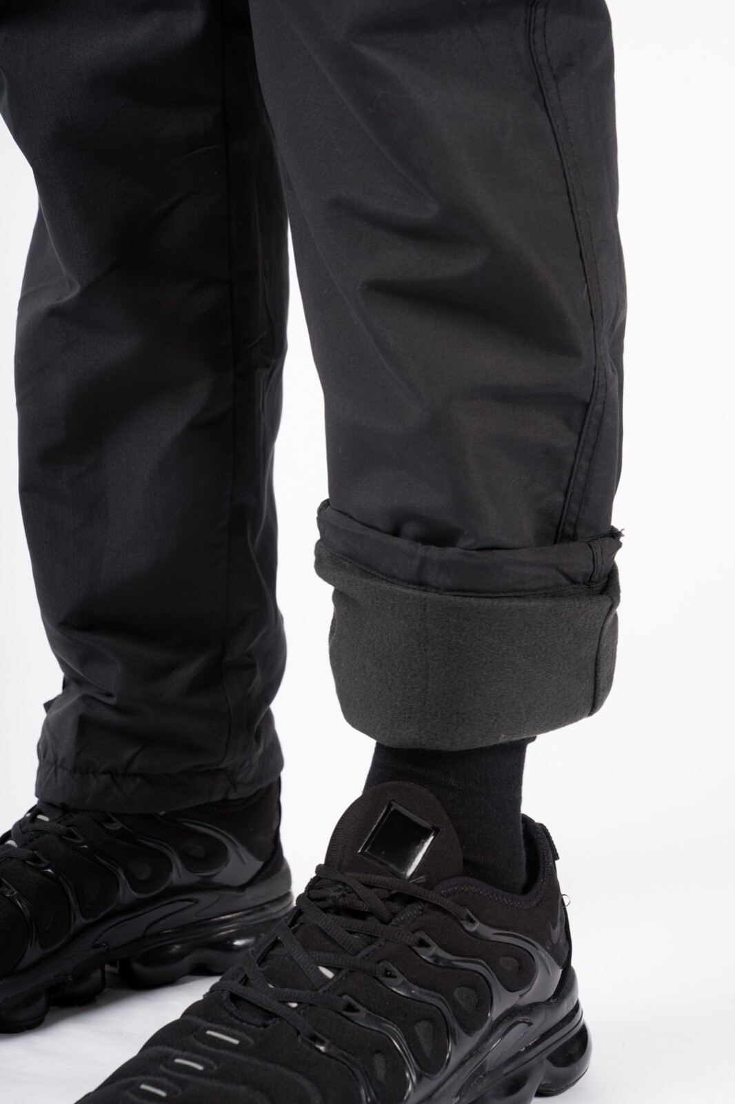 Mens Fleece Lined Thermal Cargo Trousers Pants Elasticated Combat
