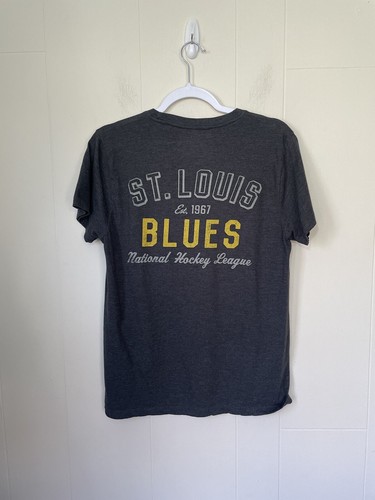 St. Louis Blues Grey Short Sleeve T-shirt NHL Hockey ~ Women’s Size Small - Picture 2 of 9