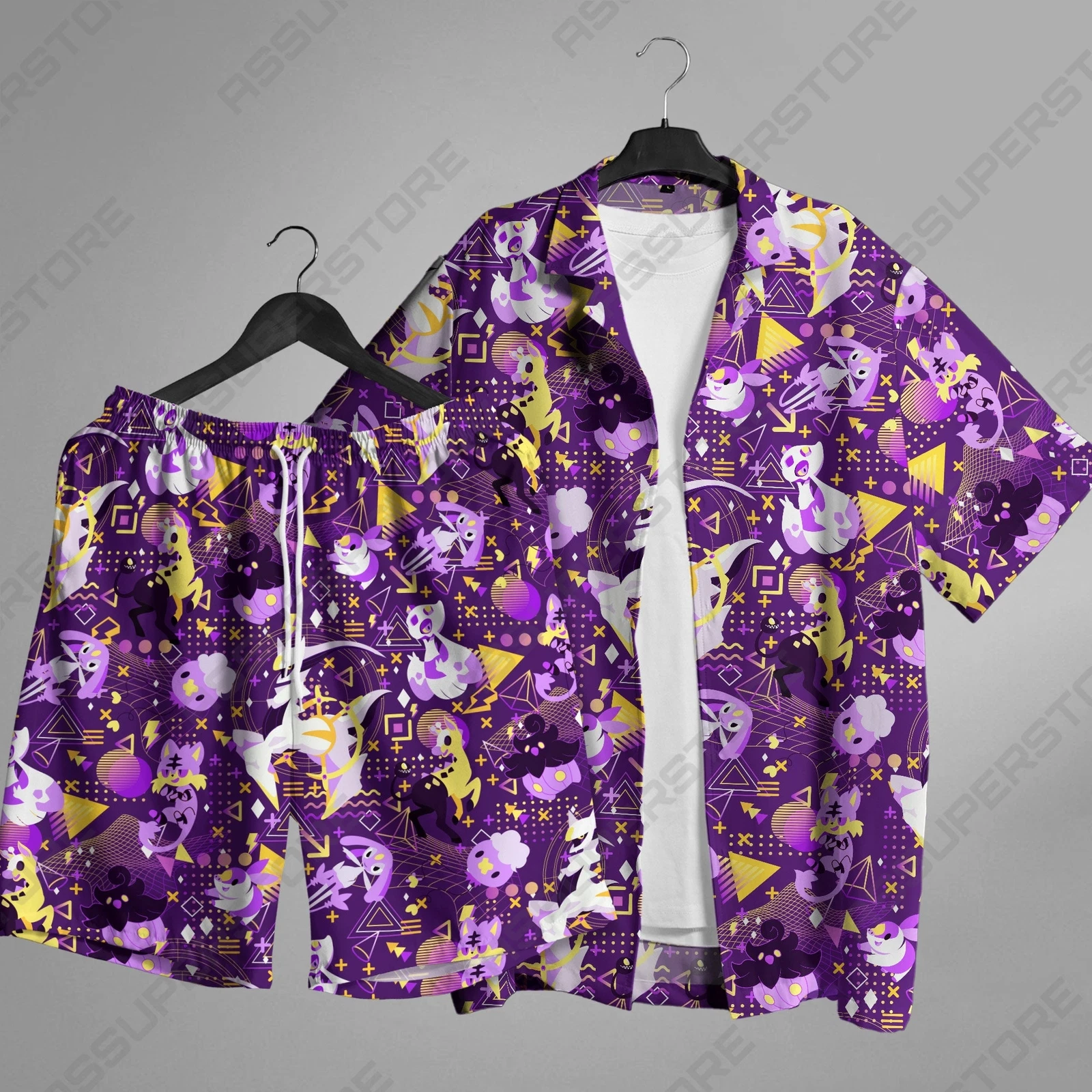 Arceus Hawaiian Shirt Button-Up Shirt Japanese Anime Hawaiian Shirt Arceus
Opens in a new window or