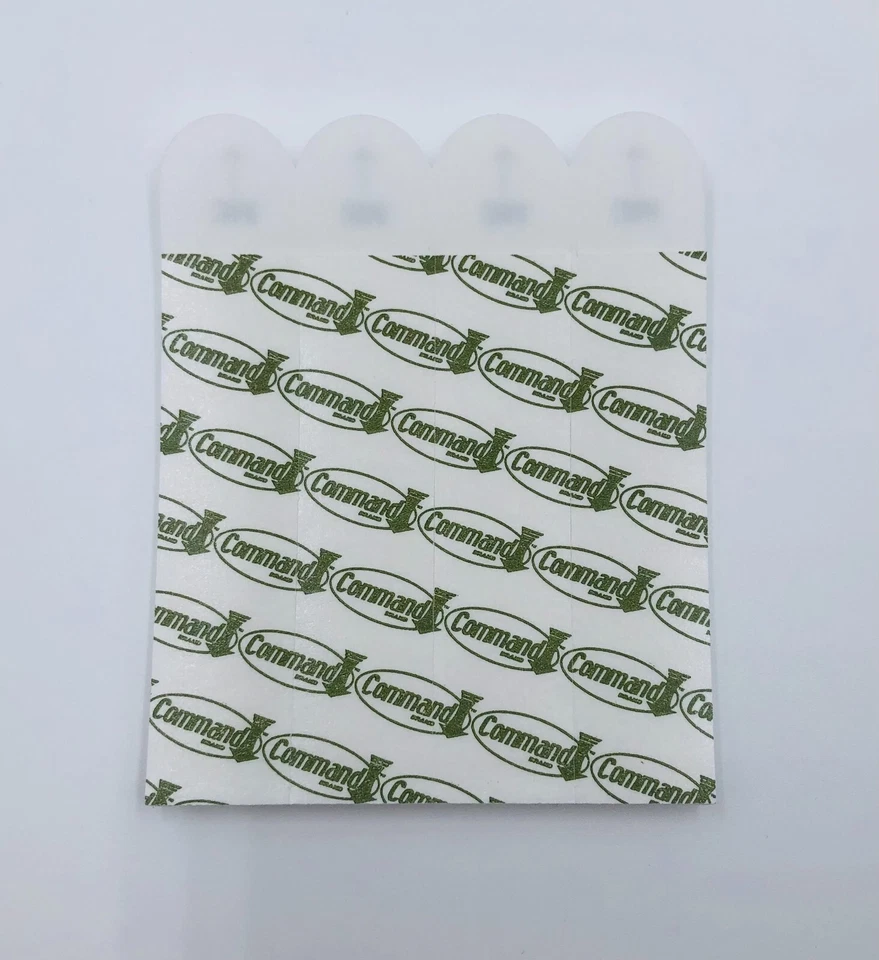 4 Large Command Brand Picture Hanging Strips 2 Pairs 3M Damage Free Strip 3.65" - Image 3 of 4