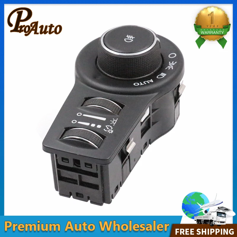 Interruptor de control de faros 68154356AA para Chrysler Pacifica Jeep Cherokee 2014-22 Foto 3 de 4
