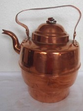 DEKORATIVER ALTER KUPFER-WASSERKESSEL AUS STOCKHOLM #8331