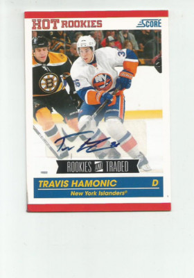 2010-11 SCORE SIGNATURES #618 TRAVIS HAMONIC  AUTO