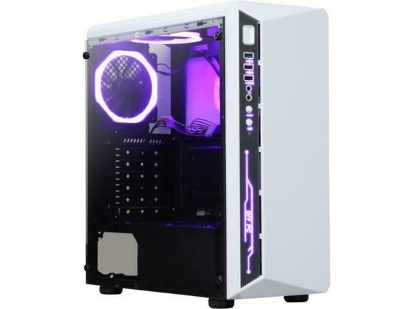 Diypc Diy Model X W Rgb Atx Mid Tower Case White Steel For Sale Online Ebay