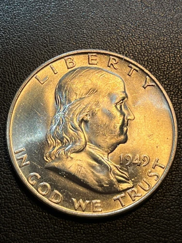 1949-D Franklin Half Dollar Choice BU Bell Lines - Nice early Date #F1