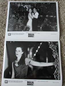 Nicole Kidman Ewan McGregor B&W glossy stills from Baz Lurhmann's MOULIN ROUGE!