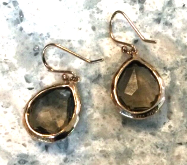 Pendientes de lágrima Ippolita firmados rosa roca caramelo 925 citrino esterlina adolescente Foto 4 de 4