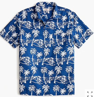 J.Crew Wallace & Barnes short-sleeve shirt in leaf block J.Crew Wallace & Barnes short-sleeve shirt in leaf block