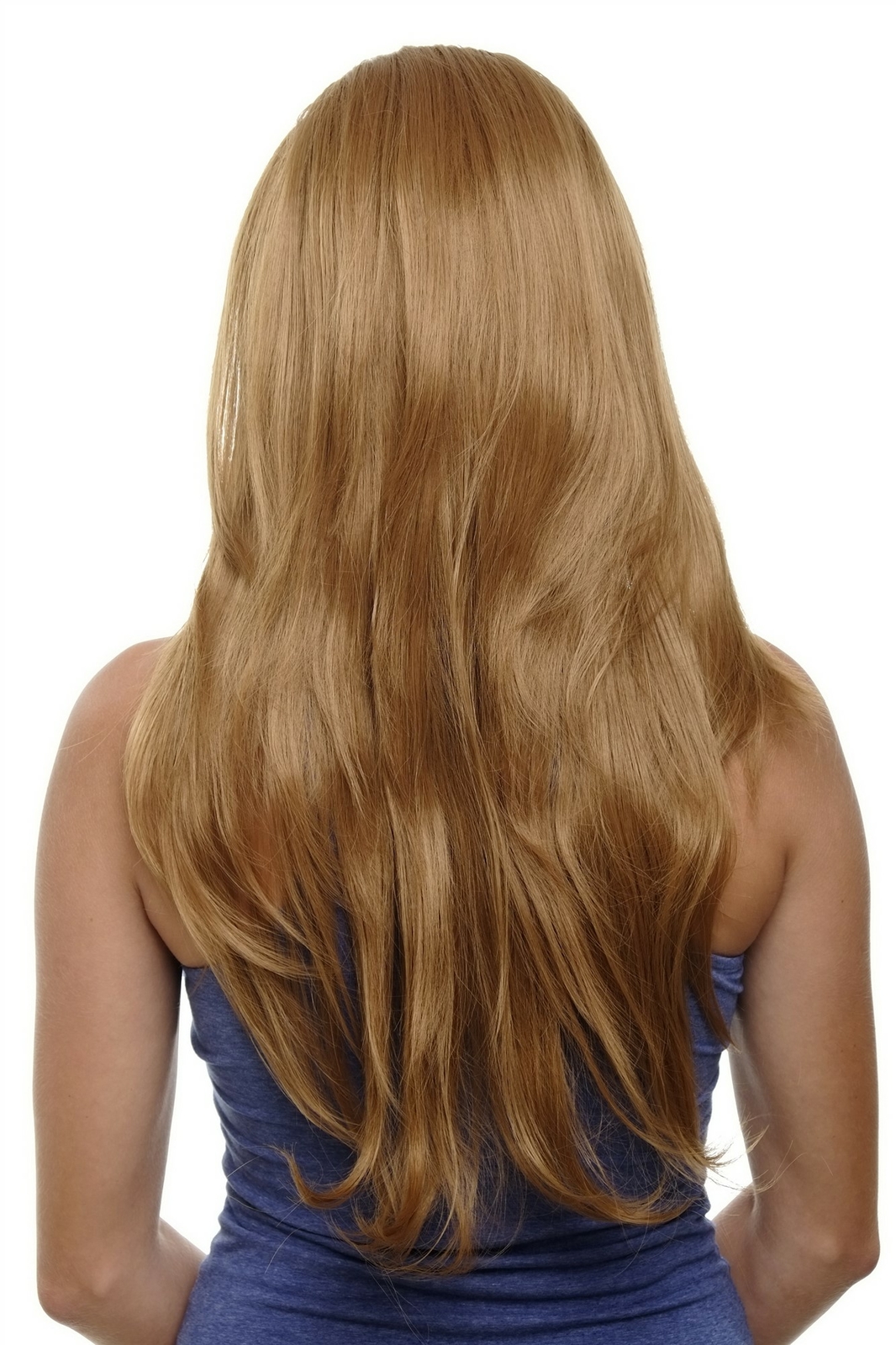 Clip-In Hair Extension 7 Clips 60cm Blonde Strawberry Smooth Wig H9505-27