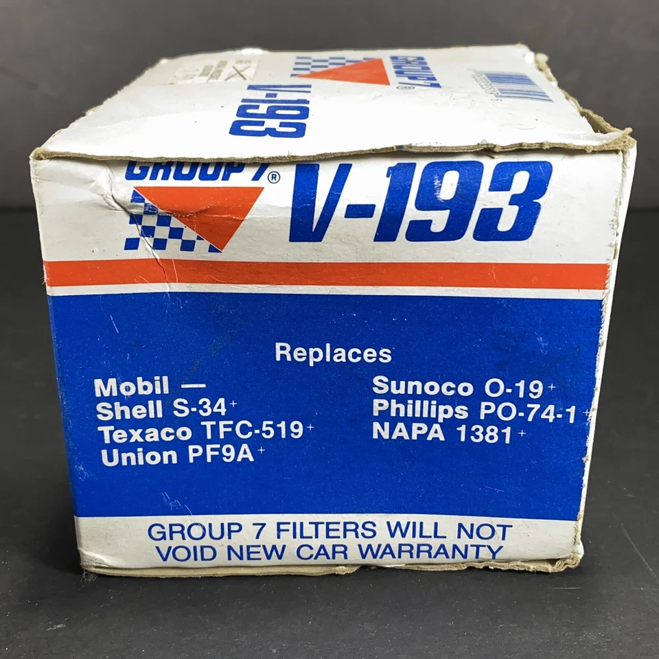 1977-91 Oil Filter V-193 Chevrolet Dodge Eagle Plymouth Champ Group 7 - Image 4 of 4