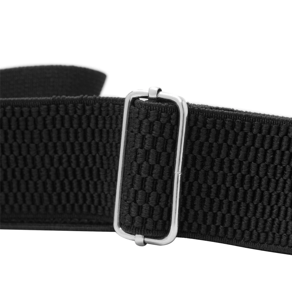 Buyless Fashion Heavy Duty Textured Suspenders Men 48 Adjustable Straps 1 1/2 Y - Image 4 of 4