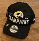 New Era Los Angeles Rams Super Bowl LVI Champions 9FORTY Snapback Hat Cap Black