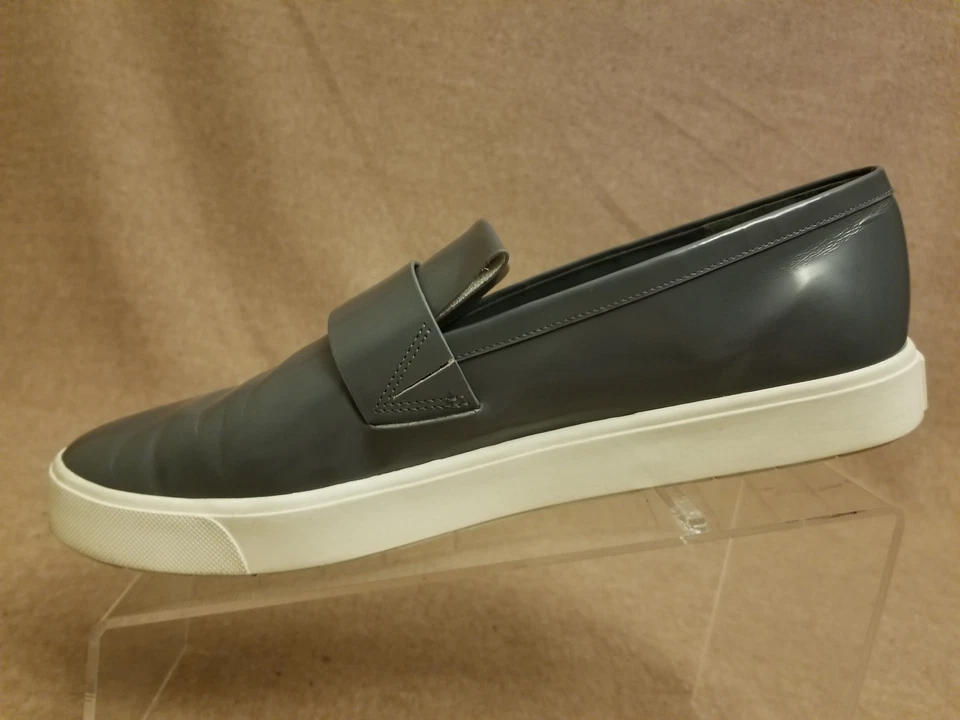 Vince Mujer Gris Cuero Correa Mocasines Zapatos Informales Sin Cordones Talla 11 M EUR 41 Foto 2 de 4
