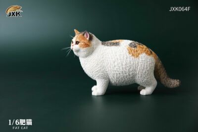 JXK 1/6 JXK064F Fat Cat Kitty Cat Resin Animal Figure Display