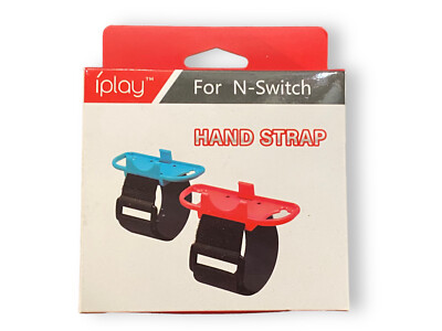 Iplay 2pack Hand Strap For Nintendo Switch Multi-colors Blue & Red 2 Pack Switch