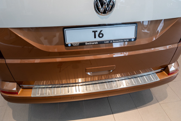 Edelstahl Ladekantenschutz Passend FüR VW T6 Passgenau Ab Bj. 06.2015>-image