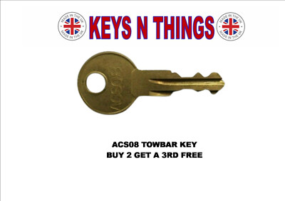 WITTER TOW TRUST TT THULE GDW PCT BRINKS ACS08 TOWBAR KEYS BUY 2 GET A 3RD FREE