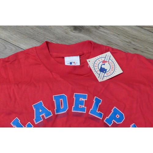 NWT Vintage 90s PHILADELPHIA PHILLIES Locker Line Men's XL T-shirt MADE IN USA! - Picture 2 of 13