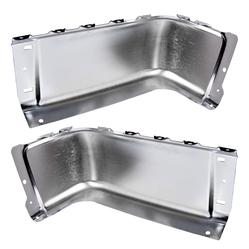 For 07-13 Silverado Sierra 1500 2500HD 3500HD LH&RH Rear Bumper End Caps Chrome - Image 3 of 4