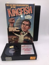 ED ASNER in LIFE ASSASSINATION of The KINGFISH BETAMAX TAPE FREE SHIPPING