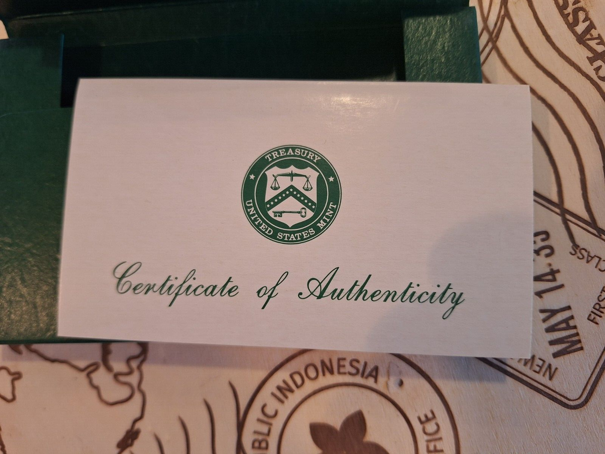 1992 Or 1994 United States Mint Premier Silver Proof Set In Original Black Box - Foto 11