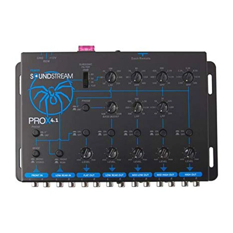 Soundstream PROX4.1 4 Voie Électronique Crossover Pour Haut Spl Système W/ Basse - Photo 3/3