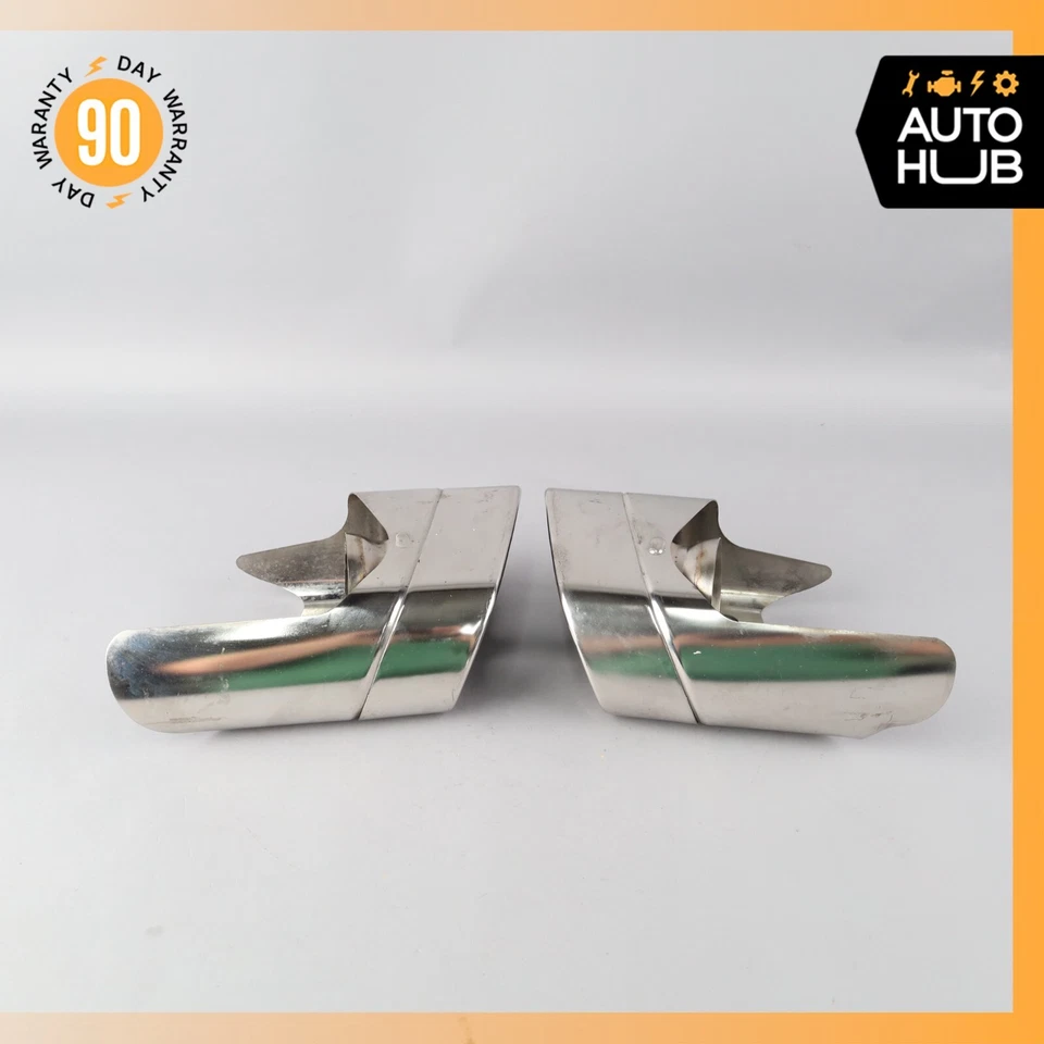 Juego de 2 puntas silenciador escape izquierda y derecha mercedes w221 s600 cl600 oem Foto 4 de 4