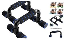 Push Up Bars Gym Exercise Equipment Fitness 1 Pair Pushup Handles with Blue