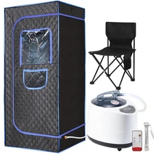 1500W Personal Steam Sauna Tent Loss Weight Detox Therapy Spa Portable 3.0L Pot