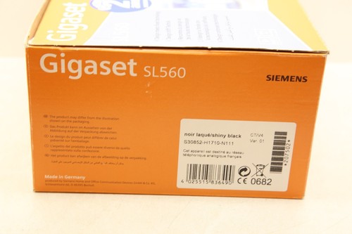 Gigaset - SL560 - Cordless Phone - Black And Metal - New - Zdjęcie 4 z 4