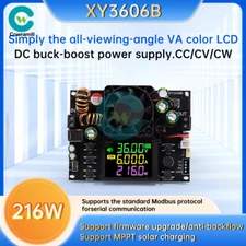 XY3606B CNC Buck-Boost Module DC Adjustable Voltage Regulator Power Supply w/Fan