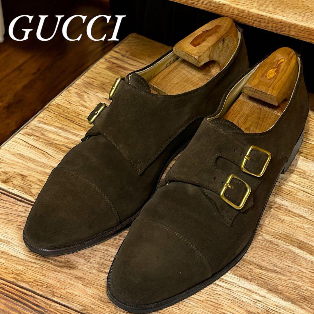 EU38C Gucci グッチ ローファー ブラウン レザー ビンテージ389A