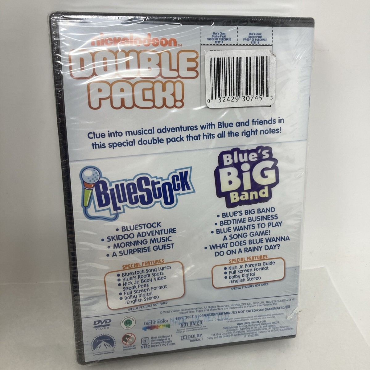 Blue's Clues Big Hits Volume 1 DVD 20 Episodes 8+ Hours