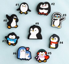 Penguin Shoe Charm Penguin 9PCS Shoes Charm PVC Clog Pins Accessories Party