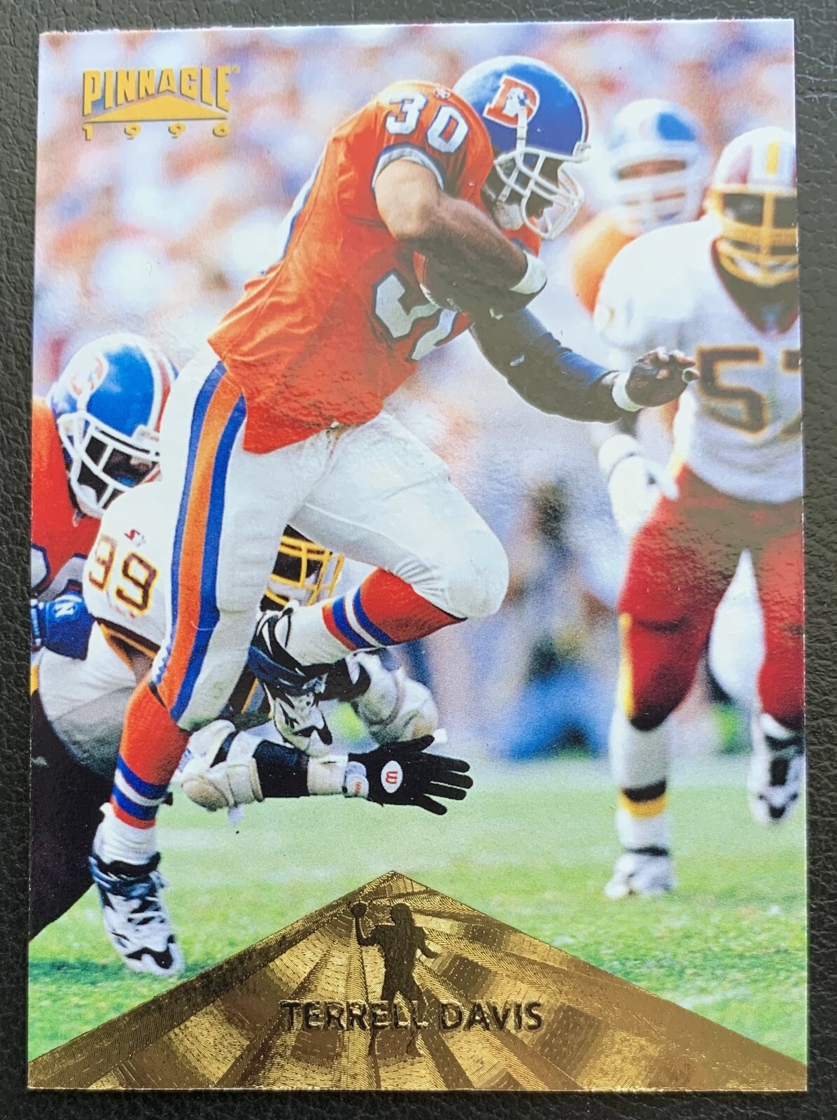 1996 PINNACLE FOOTBALL GOLD FOIL TERRELL DAVIS DENVER BRONCOS #29 NM