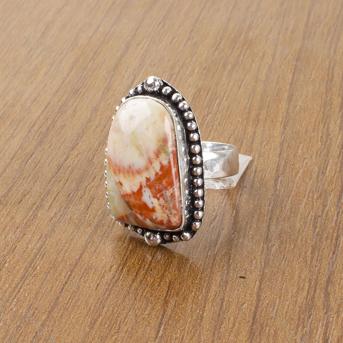 Orange calcite cheap ring