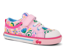 See Kai Run Kristin Pink/Garden Sneakers Girls FULL SIZE