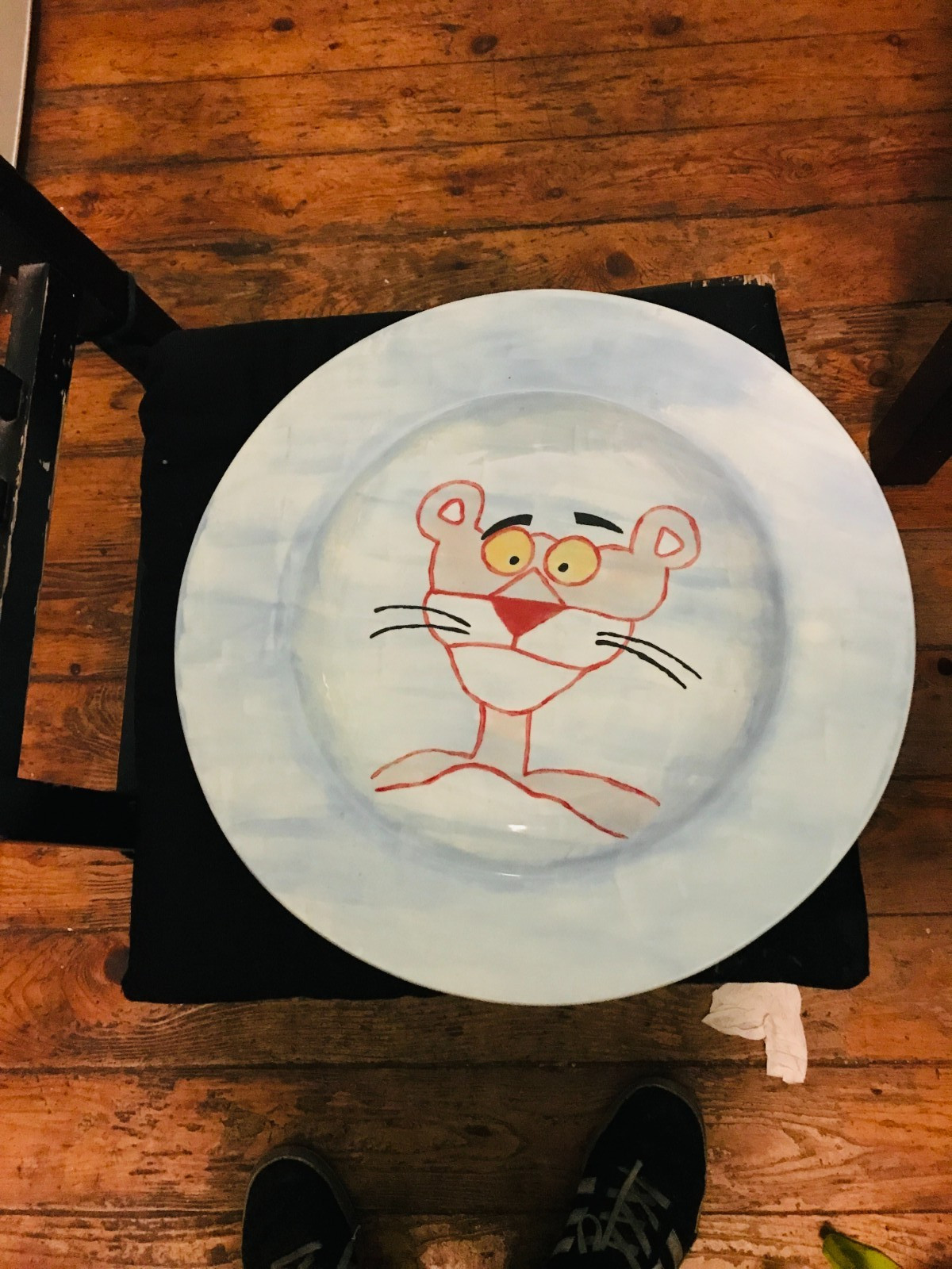 Pink Panther Decorationteller, Schalle, Rosarote Panther 40 cm Durchmesser