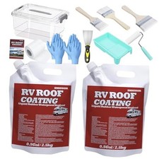RV Roof Coating White 1 Gallon, Waterproof RV Roof Sealan,Solar White-1 Gallon