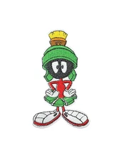 Marvin the Martian Looney Cartoon Patch, Iron On/Sew On