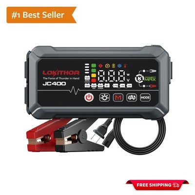 Professional Grade 9-in-1 Car Battery Charger & Jump Starter - 2500A Capacity