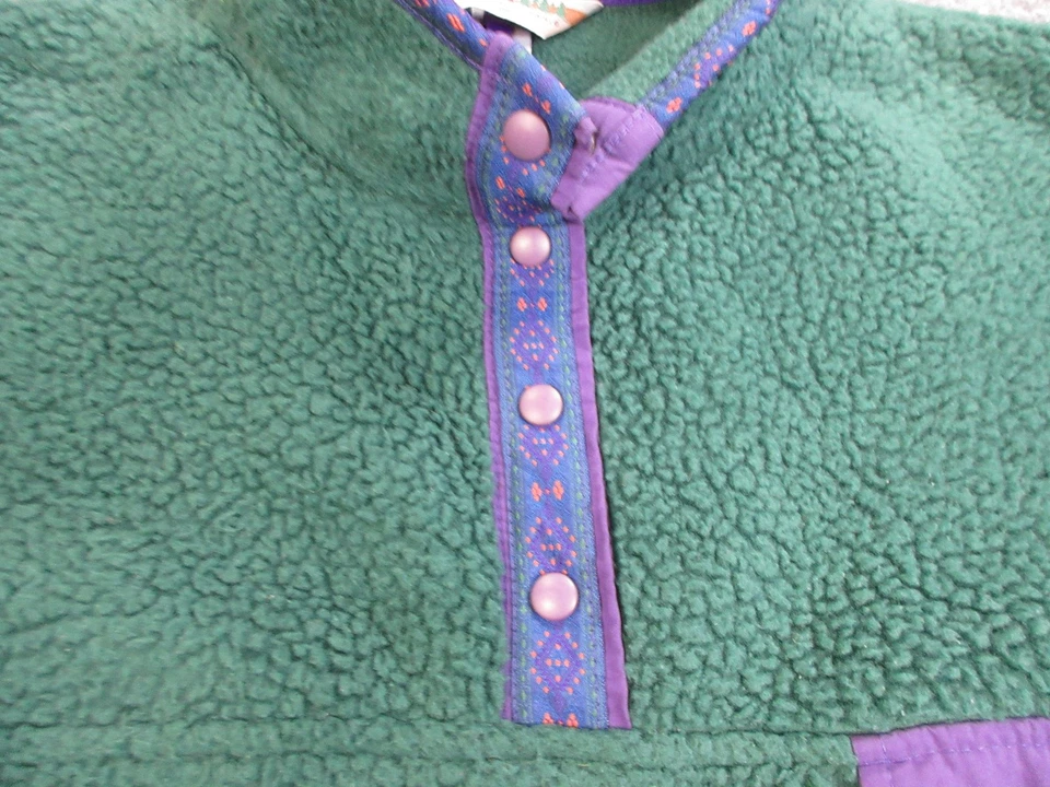 Suéter deportivo vintage Eastern Mountain para mujer grande verde polar Polartec años 90 Foto 4 de 4