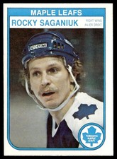 1982-83 O-Pee-Chee Card Hockey Rocky Saganiuk Toronto Maple Leafs #331 NM